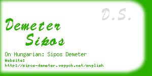 demeter sipos business card